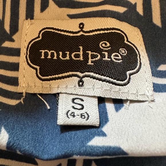 Mud pie navy blue and white sleeveless dress. Size small - Picture 6 of 8